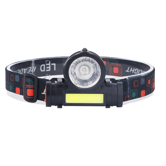 Linterna frontal recargable, linterna frontal LED de doble luz, linterna frontal para exteriores probada profesionalmente
