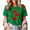 Green-3, variant on Giffimy Women's Vintage Golden Sunflower Daisy Bouquet Graphic Cropped Short Sleeve T-shirt Relaxed Regular Fit Daily Casual Tee