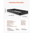thumbnail image 6 of Metal Raised Garden Bed Galvalume Planter Box 8x4x1 ft Dark Gray Outdoor, 6 of 11