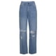 thumbnail image 3 of Pantalones de mezclilla rasgados sueltos casuales de las mujeres Pantalones vaqueros anchos desgastados de la pierna XBTCLXEBCO Azul, Medianaediana, 3 of 6