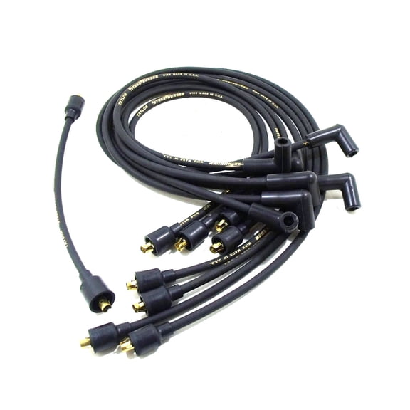Taylor Wire / Vertex 51001 TAY51001 STREETHUNDER CUSTOM 8 CYL BLACK Fits select: 1967-1973 CHEVROLET CAMARO, 1969-1974 CHEVROLET C10