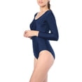 thumbnail image 4 of Mujeres Ballet Rítmico Gimnasia Danza Body Leotardos Top Manga larga 2XL Hugo Gimnasia de una pieza para mujer, 4 of 5
