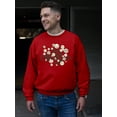 thumbnail image 2 of The Tribe - Vintage Emoji Crew Unity Graphic Men's Sweatshirt, 2 of 4