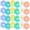24 Pcs, variant on 12 Pcs Colorful Daisy Balloons,Daisy Birthday Party Decoration,Daisy Foil Balloon Flower Balloon for Girls Daisy Themed Party Baby Shower Wedding Groovy Boho Supplies