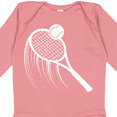 thumbnail image 4 of Inktastic Swinging Tennis Racket Boys or Girls Long Sleeve Baby Bodysuit, 4 of 5
