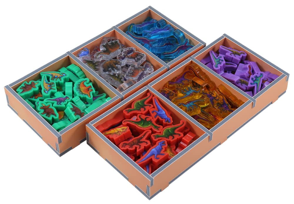 Folded Space Board Game Organizer: Dinosaur World (Colour Insert)