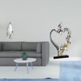 thumbnail image 2 of Escultura de pingüino,Escultura de pingüino para decoración nórdica del hogar,Adorno de mesa con estatua de animal,artesanía para decoración de dormitorio,Estatua de pareja,Figura de, 2 of 8