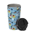 thumbnail image 2 of Goofa Pirate Marine Animals for Insulated Travel Coffee Mug Spill Proof Leak Proof 16 OZCoffee Tumbler Reusable Coffee Cups with Lids Thermos for Hot and Cold Drink, 2 of 8