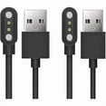 thumbnail image 1 of ccwonima Compatible with JOYELE Smart Watch Charger, Magnetic USB Replacement Charging Cable Compatible for JOYELE H79 1.5 Kids Smart Watch (2 Pack-Black+Black, Compatible for JOYELE H79 Watch), 1 of 1