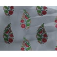 thumbnail image 4 of oneOone Georgette Viscose Fabric Leaves & Floral Block Printed Craft Fabric BTY 42 Inch Wide, 4 of 4