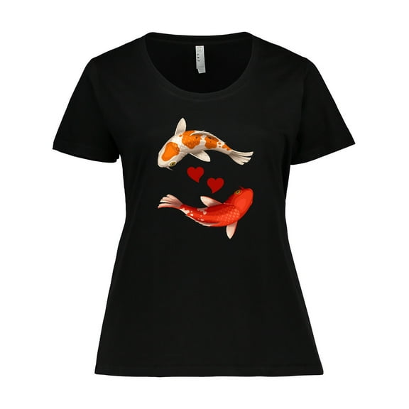 Inktastic Koi Carp Fish Japanese Women's Plus Size T-Shirt
