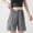 Black, variant on Plaid Sleep Shorts for Women Plus Size with Pocket Elastic Waist Bermuda Shorts Color Block Pants for Summer Wear