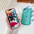 thumbnail image 6 of Compatible with iPhone XR Case(6.1"),Cute Clear Love Case,Love-Heart Camera Frame Wavy Edge Transparent Full Protection Soft TPU Shockproof Sturdy Phone Case Cover for Women Girls,Green, 6 of 13