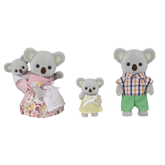 Calico Critters Koala Family, Set of 4 Collectible Doll Figures