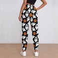 thumbnail image 3 of Women's Sweatpants, Halloween Ghost Pumpkins Print Baggy Sweatpants Joggers for Women, Fall Outfits for Women 2024 Lounge Yoga Athletic Workout Pants with Pockets, 3 of 7