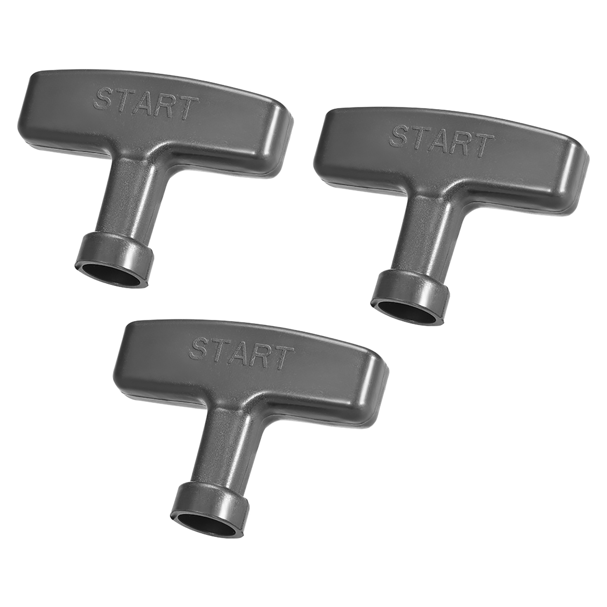 Black Premium Plastic Recoil Pull Starter Handle Low Noise Easy To