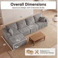 thumbnail image 4 of Furmax Modular L-Shaped Sectional Sofa – Tool-Free Assembly Multi-Seat Sofa Set for Living Room, Boneless Design Furniture, 4 of 7
