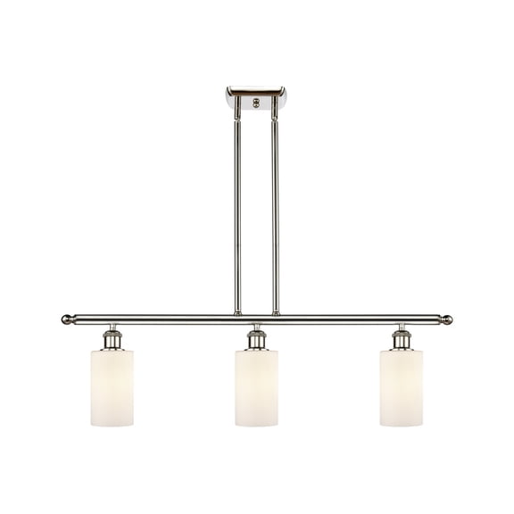 Innovations 516-3I-PN-G801-LED Clymer 3 Light Island Light part of the Ballston Collection, Polished Nickel