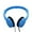 Blue, variant on lulshou School Supplies Kubite Kids Wire Headphones On Ear Foldable Stereo Headset for Kids Earphone