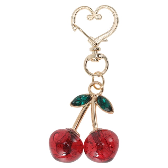 Encanto Único Moda Cristal Cereza Encanto de Bolso Rojo 1 Pc