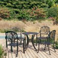 thumbnail image 1 of vidaXL 5 Piece Bistro Set Cast Aluminium Black, 1 of 5