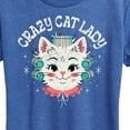 thumbnail image 3 of Instant Message - Crazy Cat Lady  - Women's Short Sleeve Graphic T-Shirt, 3 of 6