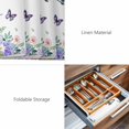 thumbnail image 6 of Placemats Set of 6, Spring Flowers Woven Placemat, Linen Place Mats for Kitchen/Dining Tables, Watercolor Floral Butterflies Botanical Washable Table Mats for Party, 6 of 8