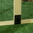 thumbnail image 4 of Topcobe Wooden Chicken Run, Combinable Design with Perches, 4.6' x 2.8', Outdoor Wooden Pet Shelter, Nature Wood, 4 of 11