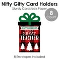 thumbnail image 5 of Big Dot of Happiness Plaid Teacher Appreciation&nbsp;- Holiday and Christmas Gifts&nbsp;Money and Gift Card Sleeves - Nifty Gifty Card Holders - 8 Ct, 5 of 8