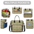 thumbnail image 2 of Pioneer Flower Floral Print Pattern Womens Lunch Box for Work,Insulated Large Lunch Bag,Leakproof Adult Lunch Bag for Work,Beach,Travel,Picnic,Camping, 2 of 6