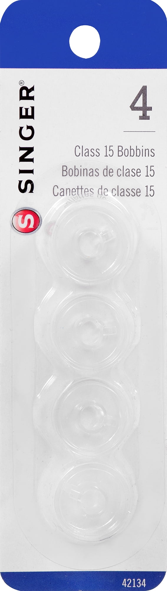 SINGER Class 15 Bobbins, 4 Count