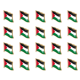 thumbnail image 1 of 20uds. Insignias de la bandera nacional de Palestina, insignia esmaltada de cristal, traje de recuerdo (19x18mm), 1 of 2