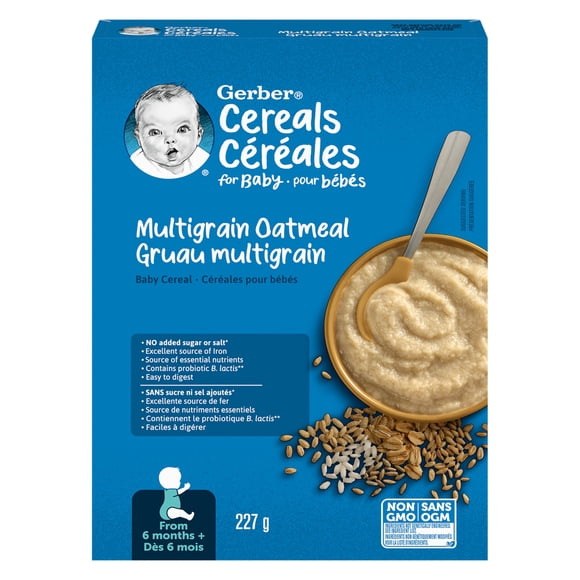 GERBER Céréales Pour Bébés Étape 2 Avoine Et Multigrains