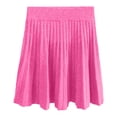 thumbnail image 4 of Short Skirt Pleated High A Line Midi Skirt For Waistband Fall Winter Knit Skirt With Stretch Comfort And Classic Pleats, 4 of 5