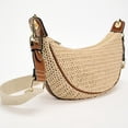 thumbnail image 4 of ibiyuan Crossbody Bags For Women Travel Adjustable Strap Woven Straw Crossbody Bag for Women, Summer Beach Lightweight Shoulder Hand Purse, 4 of 8