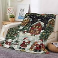 thumbnail image 6 of Christmas Blankets Soft Prints Fleece Throw Blanket for Winter Bedding Home Living Room Sofa Couch and Gift Throw Blanket Farmhouse Holiday Decor, 6 of 6