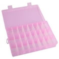 thumbnail image 1 of Xihbxyly Caja de Almacenamiento de Plástico con 24 Compartimentos, Organizador de Joyas y Aretes, Diseño Multifuncional, Plástico Duro, Naranja, Azul y Transparente, Kit de Pesca para Herramientas Pe, 1 of 4
