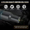 thumbnail image 3 of Nilight Ignition Coil Packs Fit for Toyota 2002 - 2009 Camry Highlander RAV4 Corolla Matrix Solara 2010-2015 Lexus Scion TC XB 2.4 2.0L OE# UF333 C1330 90919-02244 Coils 4 Sets, 3 of 7