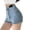 Blue, variant on Womens Swim Shorts Casual High Waist Hot Tight Trouser Shorts for Women,Black,S