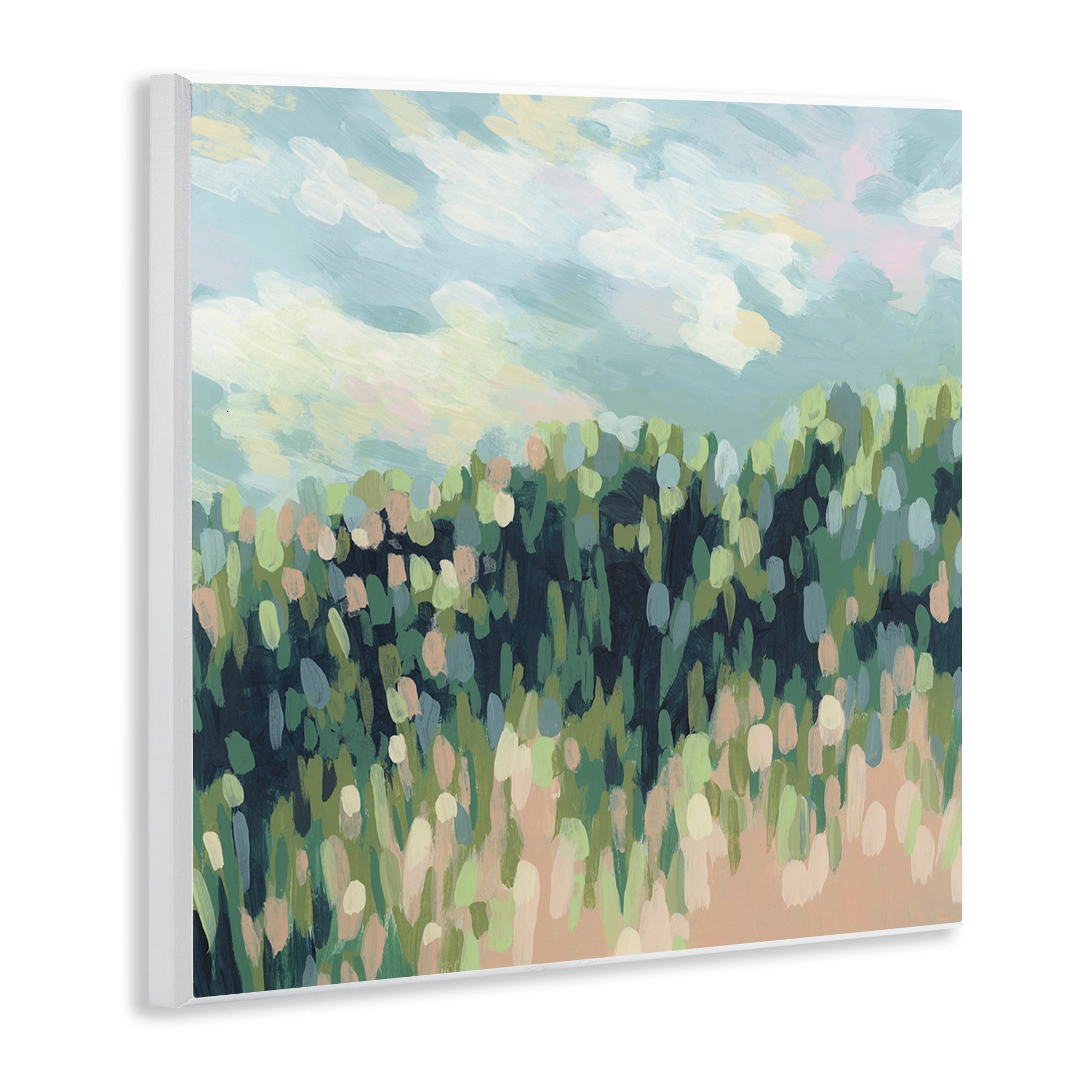 Stupell Industries Abstract Rural Plants Landscape & Nature Painting Unframed Art Print Wall Art, 12 x 12