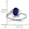 thumbnail image 2 of Primal Gold 14 Karat White Gold 7x5mm Oval Sapphire Ring, 2 of 4