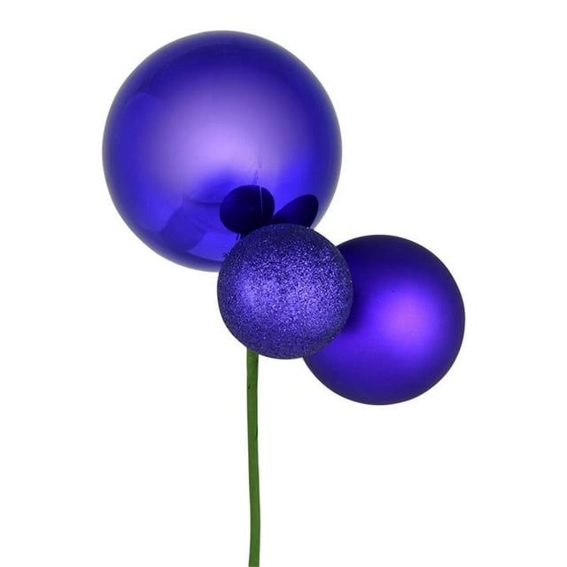 Vickerman Boule en Plastique 18 Pouces Décorations de Noël Violettes (Ensemble de 3)