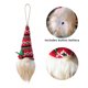 thumbnail image 4 of Longitud 27 cm con cuerda - viene con pila de botón - borde Adornos navideños Colgante para árbol de Navidad pequeño colgante tejido luminoso muñeco sin rostro muñeca enana ANGGREK Otros, 4 of 8
