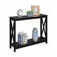 thumbnail image 2 of Convenience Concepts 31.50 inches Tall Oxford Console Table with Shelf, Black, 2 of 2