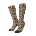 thumbnail image 2 of Daiia Sports Socks Retro Excavator Printed Novelty Crew Socks for Men Women Knee High Socks Cotton Socks Soft & Breathable Support Unisex Socks, 2 of 9