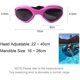 thumbnail image 2 of Gafas para perros, gafas de sol para mascotas, gafas plegables de protección UV para perros (rosa) ER, 2 of 5