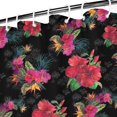 thumbnail image 3 of Waterproof Beautiful Colorful Floral Shower Curtain 72x72 Inch Boho Style Polyester Unique Shower Curtain for Bathroom Hotel Home Decor with 12 Plastic Hooks, 3 of 5