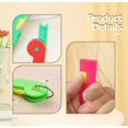 thumbnail image 5 of Loyerfyivos Automatic Needle Threader, DIY Needle Threaders for Hand Sewing Plastic Sewing Machine Needle Threader for Embroidery Cross Stitch Craft （A), 5 of 7