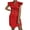 Red, variant on Aayomet Womens Jumpsuits Casual Women's Fashionable Solid Color Double Suit Blazer Collar Flare Sleeve Dress,Red M