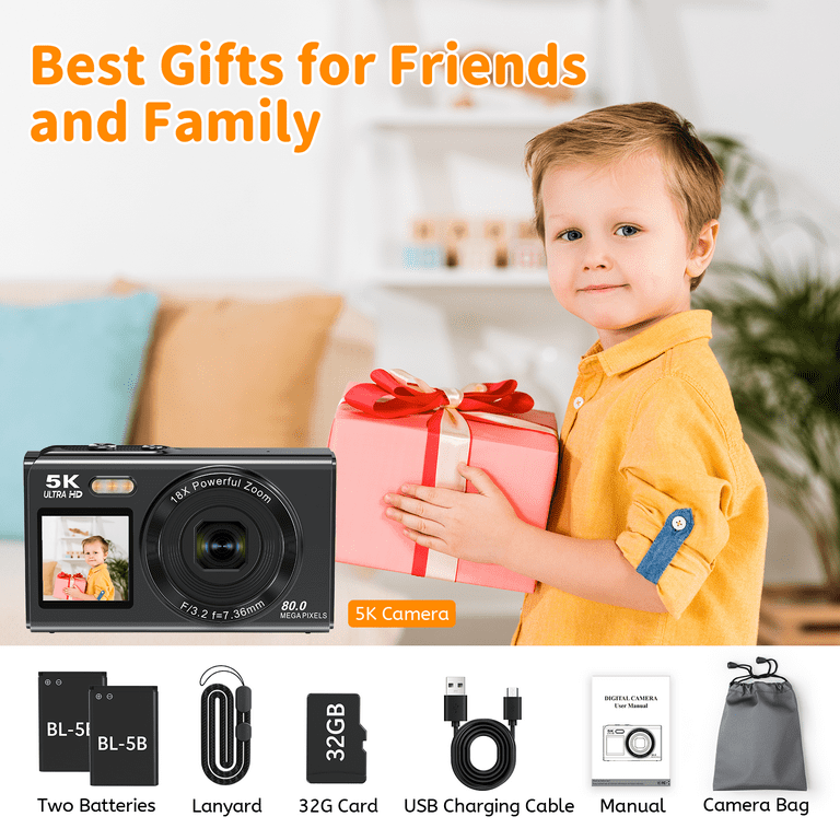 2.8in HD 1080P Digitale Camera Videocamera Met 8X Digitale Zoom 20MP Vlogging Camera Kleine Draagbare Digitale Video Camera Roze No6170